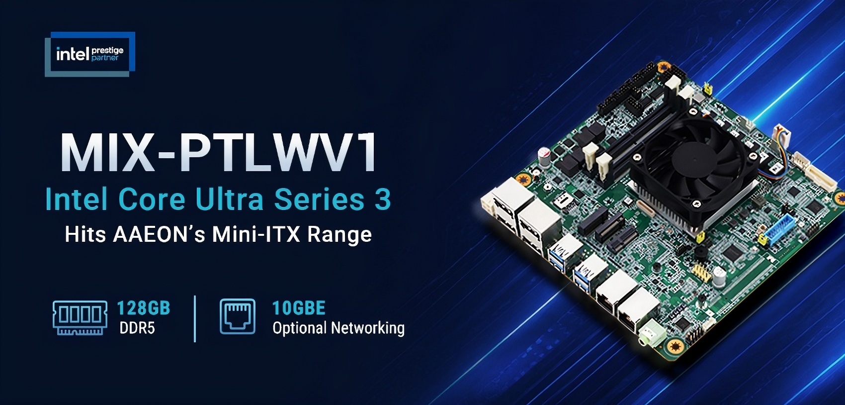 AAEON Targets High-Performance Industrial AI with Intel Core Ultra Series 3-Powered MIX-PTLWV1